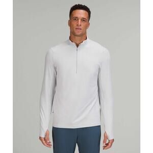 Lululemon Surge Warm 1/2 Zip Pullover Men Size XL Heathered Sea Salt Athletic